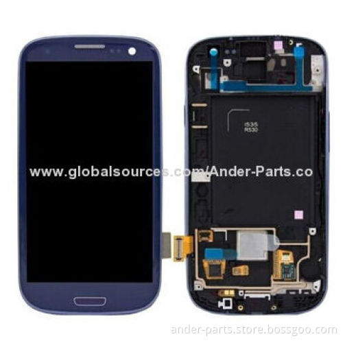 LCD Digitizer with Front Bezel for Samsung S3 i535
